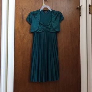Amy byer girls 7 teal dress